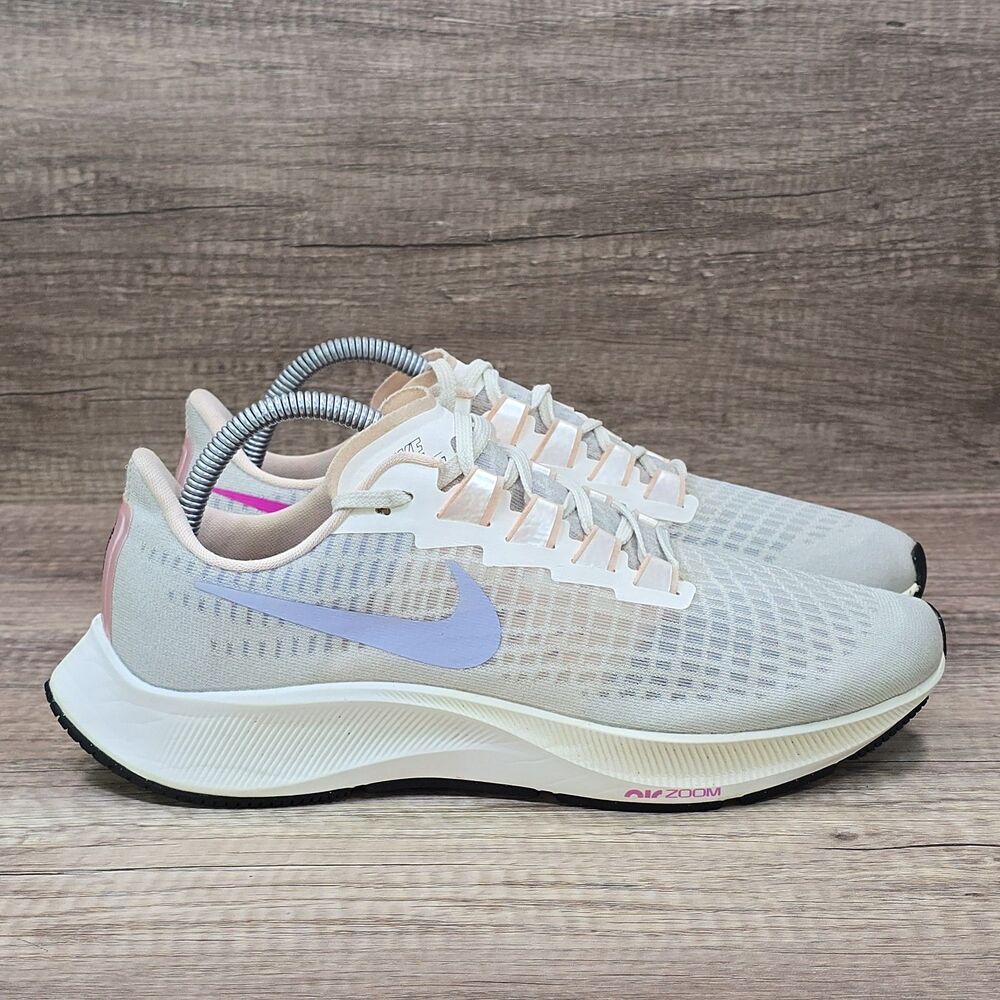 Nike Air Zoom Pegasus 37 Women's Size 9.5 Pale Ivory Running Shoes (BQ9647-102)